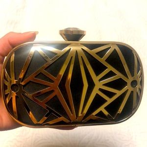 Art Deco Clutch with shoulder chain strap